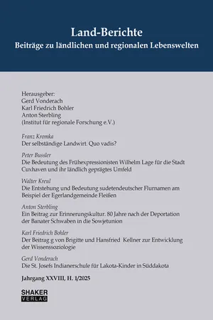Land-Berichte. Beiträge zu ländlichen und regionalen Lebenswelten
