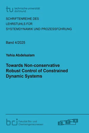 Towards Non-conservative Robust Control of Constrained Dynamic Systems