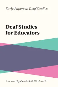 Deaf Studies for Educators
