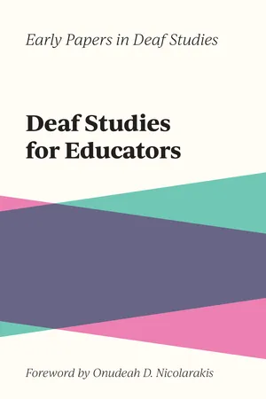 Deaf Studies for Educators
