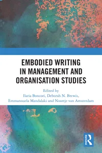 Embodied Writing in Management and Organisation Studies_cover