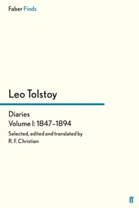 Tolstoy's Diaries Volume 1: 1847-1894_cover