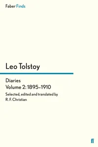 Tolstoy's Diaries Volume 2: 1895-1910_cover