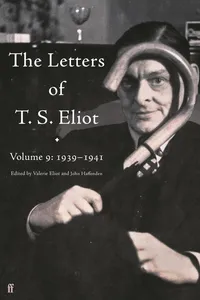 The Letters of T. S. Eliot Volume 9_cover