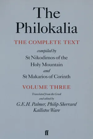 The Philokalia Vol 3