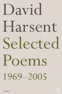 Selected Poems David Harsent_cover