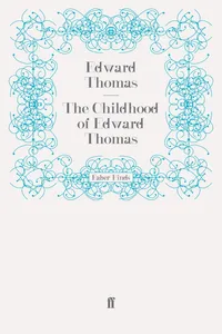 The Childhood of Edward Thomas_cover