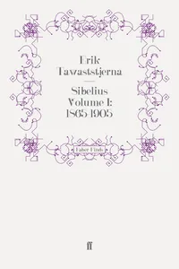 Sibelius Volume I: 1865-1905_cover