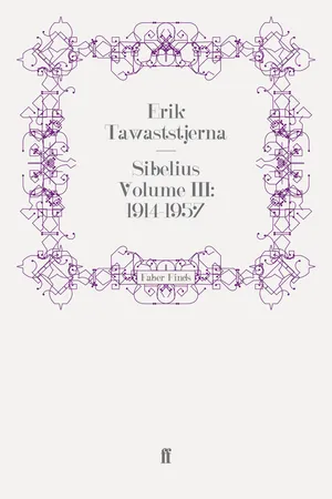 Sibelius Volume III: 1914-1957