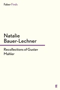 Recollections of Gustav Mahler_cover