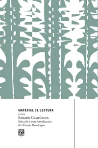 Material de Lectura. Rosario Castellanos. Poesía._cover