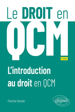 Introduction droit en QCM 5ed