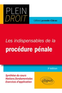 Indis. procédure pénale 3ed_cover