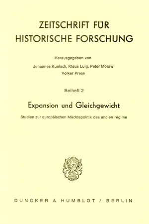 Expansion und Gleichgewicht.