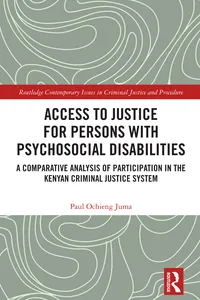 Access to Justice for Persons with Psychosocial Disabilities_cover