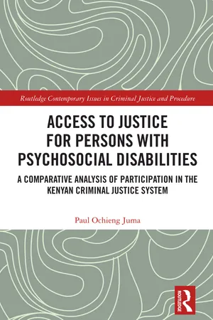 Access to Justice for Persons with Psychosocial Disabilities