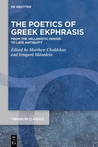 The Poetics of Greek Ekphrasis_cover