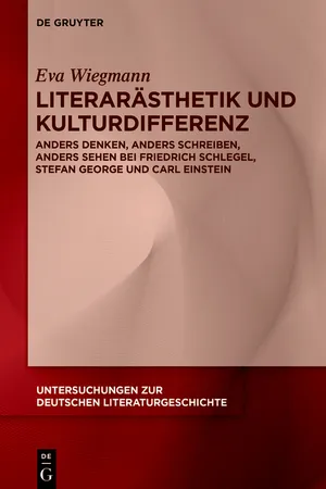 Literarästhetik und Kulturdifferenz