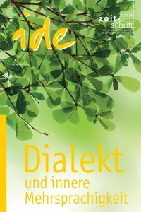 Dialekt und innere Mehrsprachigkeit_cover