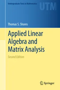 Applied Linear Algebra and Matrix Analysis_cover