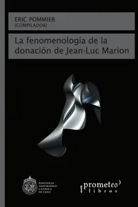 La fenomenología de la donación de Jean-Luc Marion_cover