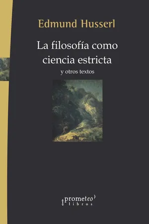 La filosofía como ciencia estricta