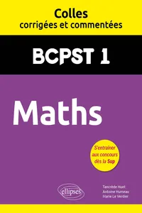 Maths. BCPST. Colles corrigées_cover