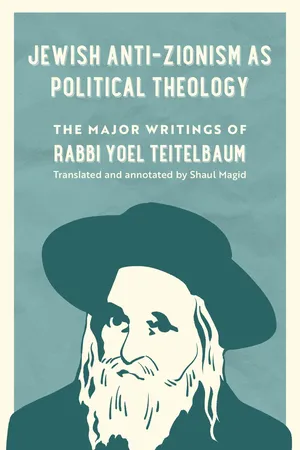 Jewish Anti-Zionism as Political Theology