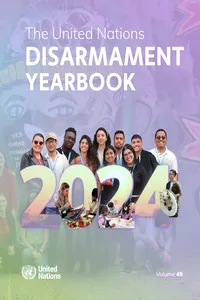 United Nations Disarmament Yearbook 2024_cover
