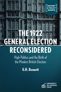 The 1922 General Election Reconsidered_cover