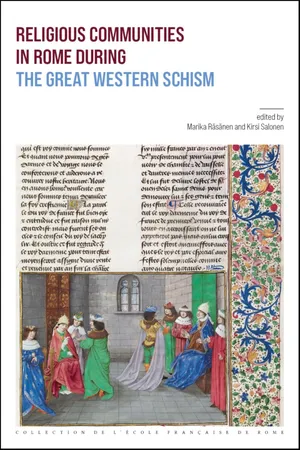 Religious communities in Rome during the Great Western Schism