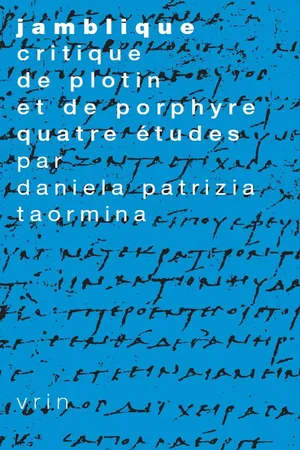 Jamblique, critique de Plotin et de Porphyre