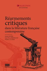 Réarmements critiques dans la littérature française contemporaine_cover