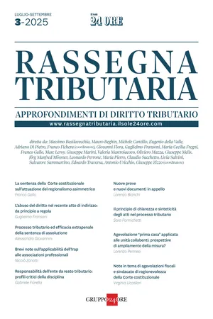 RASSEGNA TRIBUTARIA 3/2025