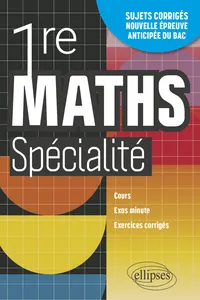Maths Spé 1re-Cours exo minute_cover