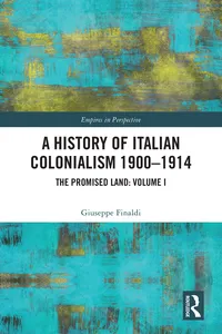 A History of Italian Colonialism 1900-1914_cover