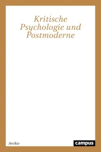 Kritische Psychologie und Postmoderne_cover