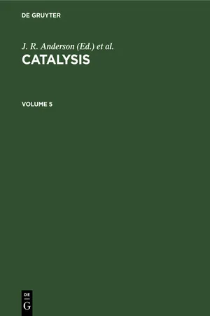 Catalysis. Volume 5