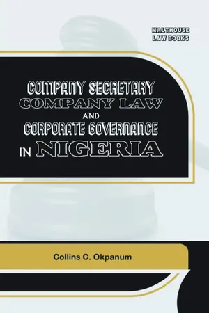 Company Secretary Company Law Corporate Governance in Nigeria 