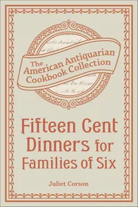 Fifteen Cent Dinners for Families of Six_cover
