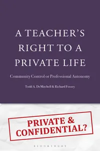 A Teacher's Right to a Private Life_cover