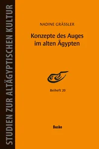 Konzepte des Auges im alten Ägypten_cover