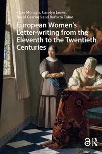 European Women's Letter-writing from the 11th to the 20th Centuries_cover