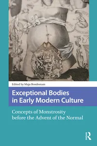 Exceptional Bodies in Early Modern Culture_cover