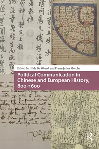 Political Communication in Chinese and European History, 800-1600_cover