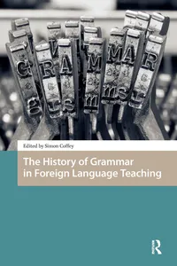The History of Grammar in Foreign Language Teaching_cover