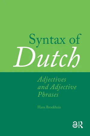 Syntax of Dutch: Adjectives and Adjective Phrases