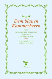 Dem blauen Kammerherrn_cover