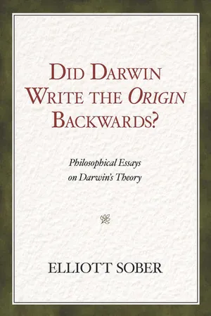 Did Darwin Write the Origin Backwards?