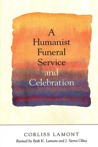 Humanist Funeral Service and Celebration_cover